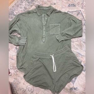 Aerie long sleeve and short set